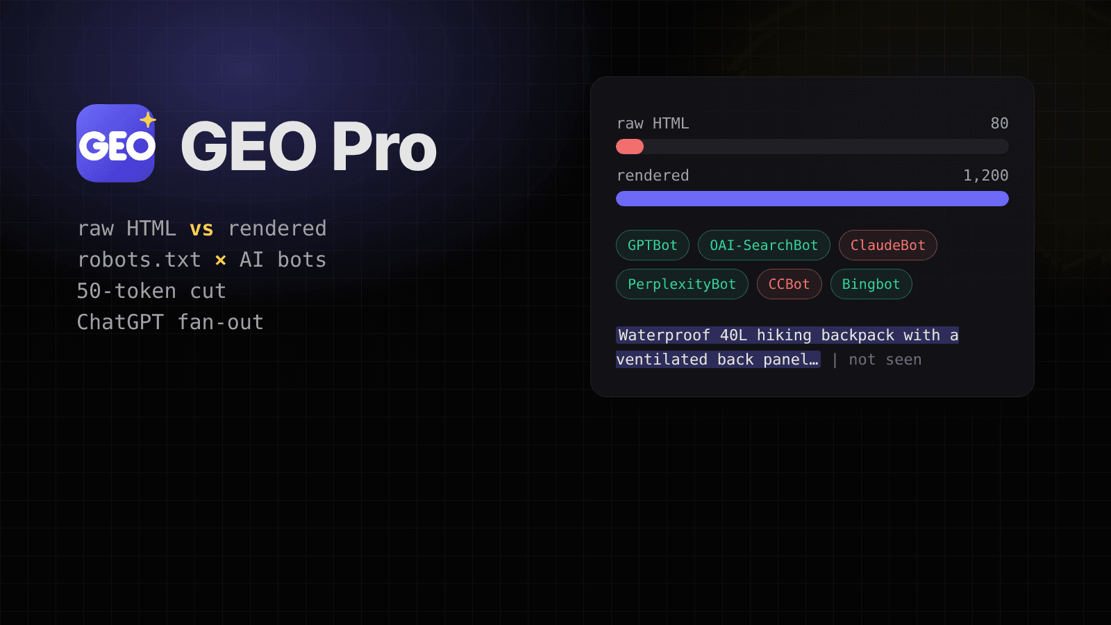 GEO Pro: A Free Chrome Extension That Shows How AI Reads Your Page